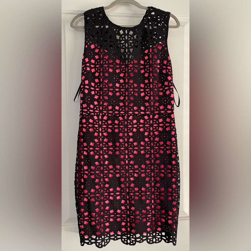 B Darlin Black and Pink Dress